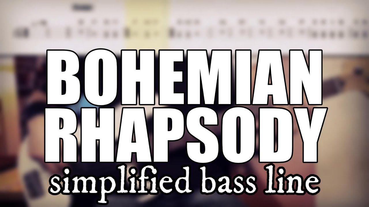 Bohemian Rhapsody - Queen | Simplified bass line with tabs #165