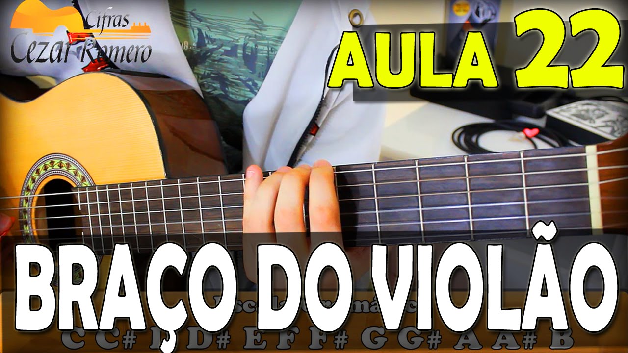 Aula de Violão 022 - Como descobrir todas notas no braço do Instrumento (escala)