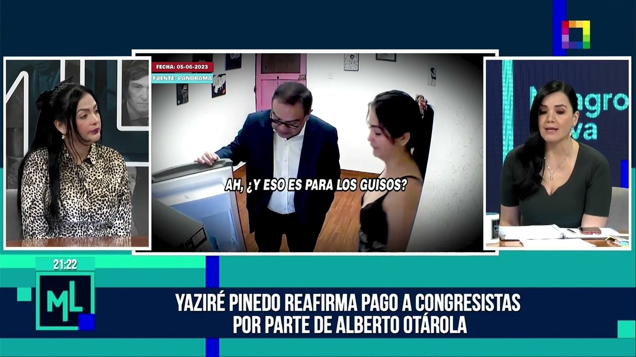 Milagros Leiva Entrevista - ENE 15 - YAZIRÉ PINEDO RATIFICA QUE OTÁROLA SÍ PAGÓ A CONGRESISTAS