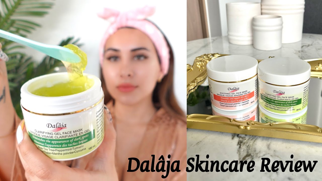 Dal&acirc;ja Skincare Review || All natural gel face mask, clarifying & soothing -acne/ sensitive skin