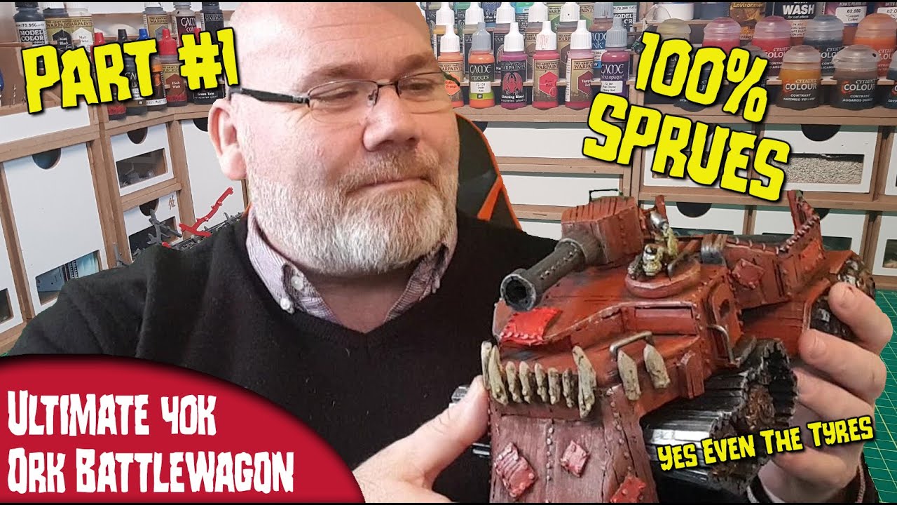 Turn Warhammer 40k Sprues into an Ork Battlewagon - Part 1