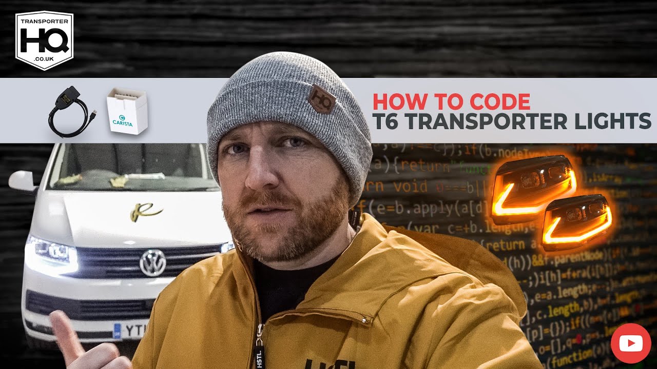 Как кодировать фары T6 Transporter | Vagcom и Carista. Установка светодиодных ламп H1 и H7