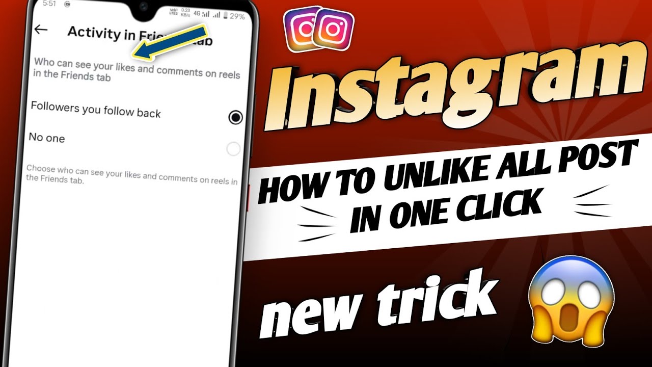 How To Unlike All Posts On Instagram ) instagram Ke Likes kaise  Hataye simple Trick 