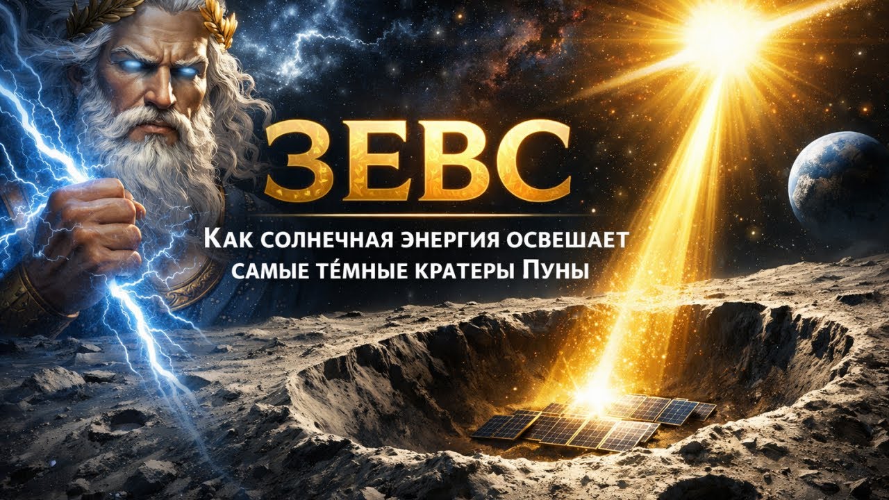 ЗЕВС ⚡🌕 Как солнечная энергия освещает самые тёмные кратеры Луны