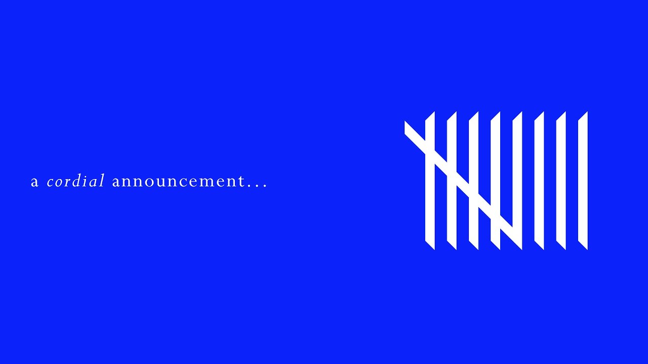 A CORDIAL ANNOUNCEMENT...