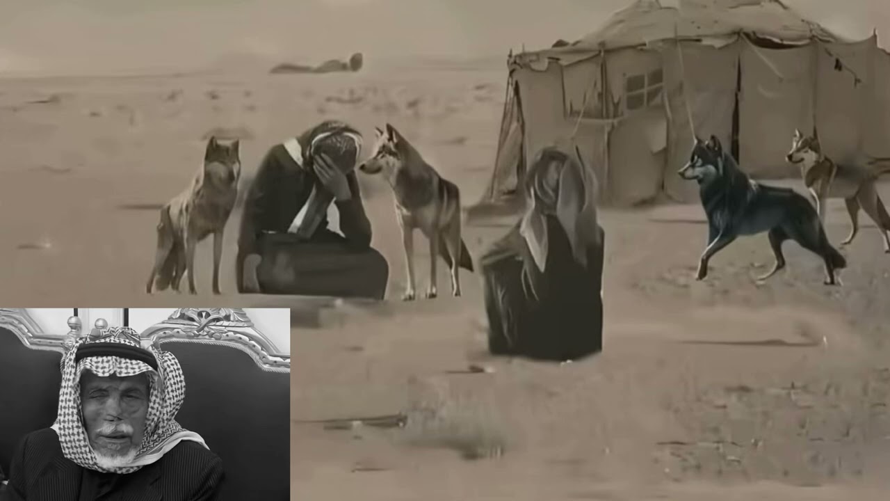 قصة عويد الرشيدي قتل الذئب بعد ما أكل وجهه
