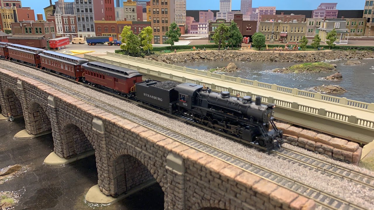 Strasburg Railroad in HO Scale on a Mainline excursion.