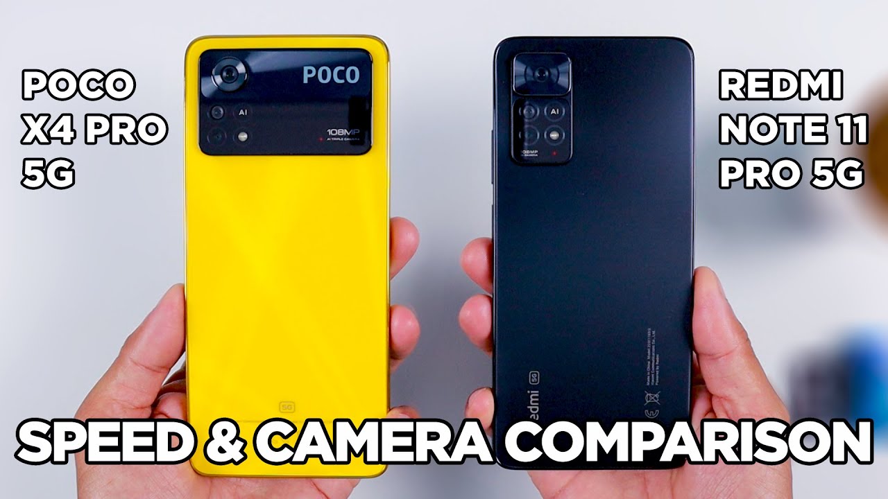 POCO X4 Pro 5G vs Redmi Note 11 Pro 5G SPEED TEST & CAMERA Comparison | Zeibiz