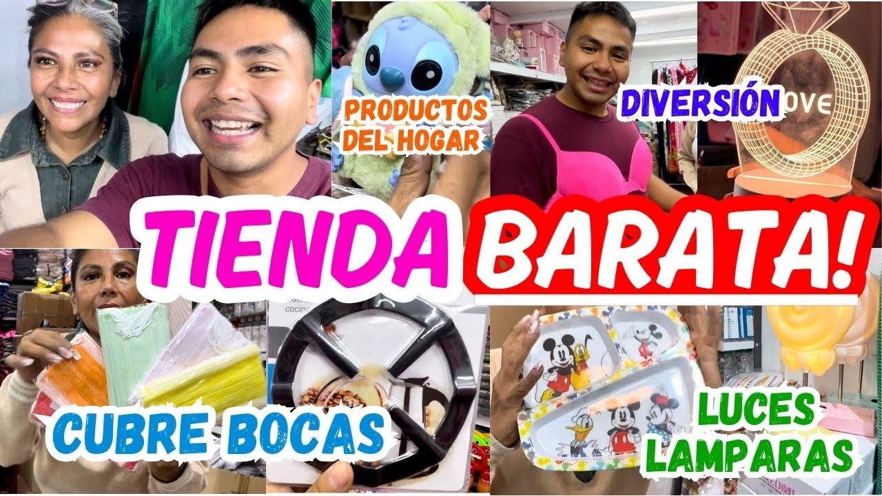 😱 Tienda “BARATA” Con UN POCO de… TODO ✨| Flor Romero | Cubre Bocas, Gel antibacterial, hogar, luces