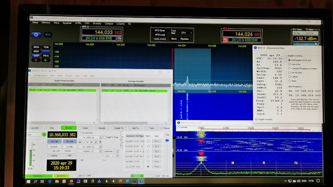 DL0SHF 10 GHz EME beacon