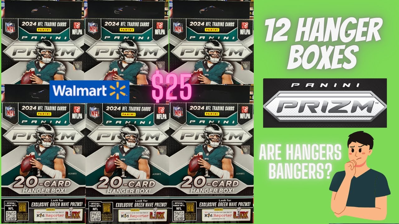 Are Hangers Bangers? 12 2024 Panini Prizm 🏈 Hanger Boxes from Walmart $25 Per