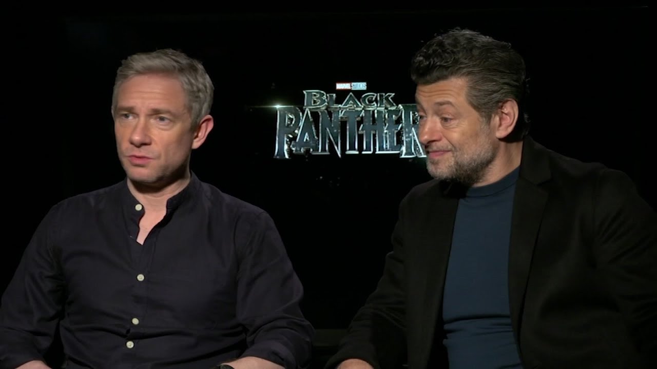 Andy Serkis and Martin Freeman discuss being the only white actors in the large main ensemble cast