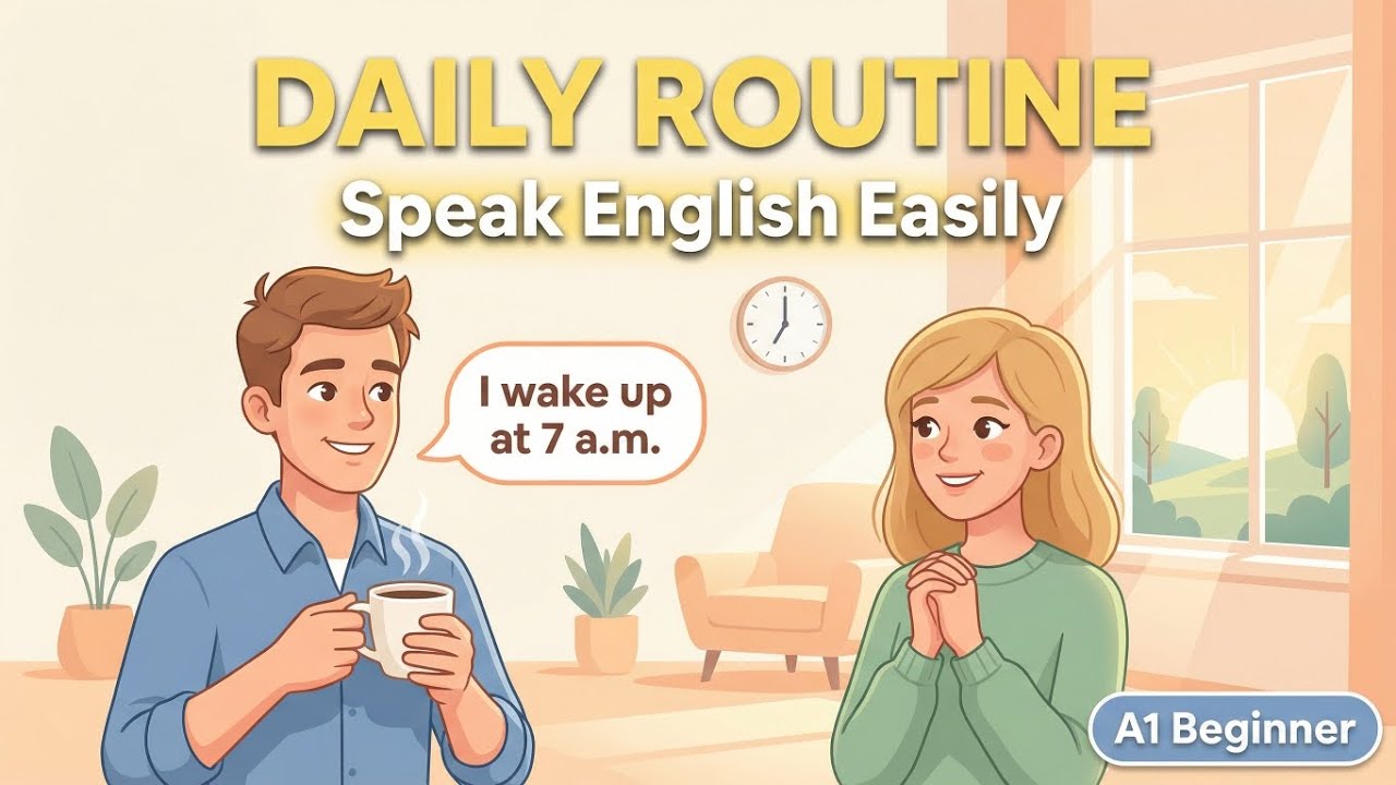 Talk About Your Daily Routine in English| Easy English Conversation for Beginners