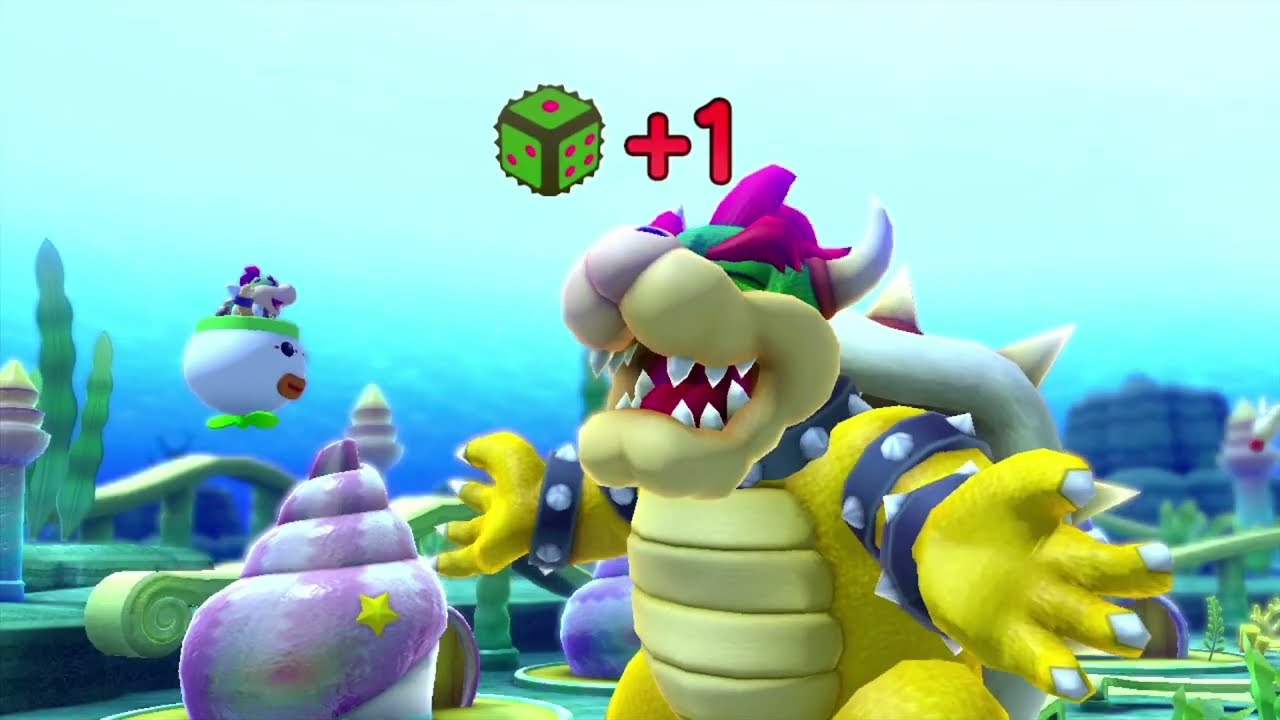 Bowser Party 10 - Whimsical Waters - Luigi, DK, Toadette, Yoshi Vs Bowser