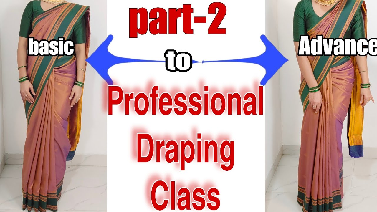 PART 2- Saree Draping Master Class for Beginners | Step-by-Step Perfect Saree Tutorial