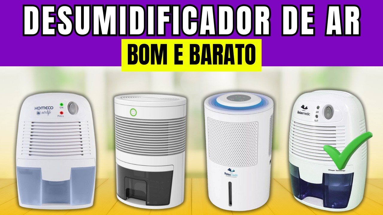 Melhores DESUMIDIFICADOR DE AMBIENTE 2025 | Desumidificador de Ar CUSTO BENEFÍCIO⏩Purificador de Ar