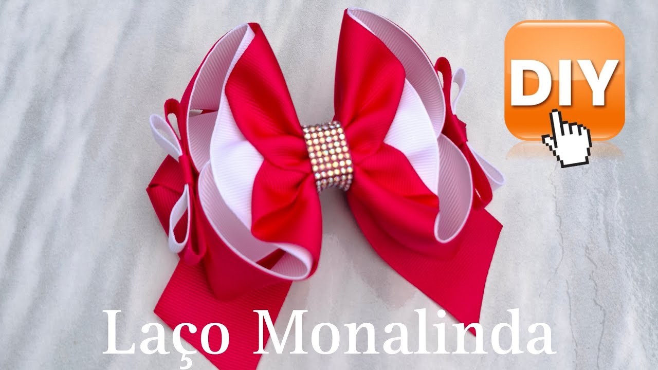 LAÇO Monalinda🎀 Jeitinho FÁCIL✅️ DIY Belíssimo