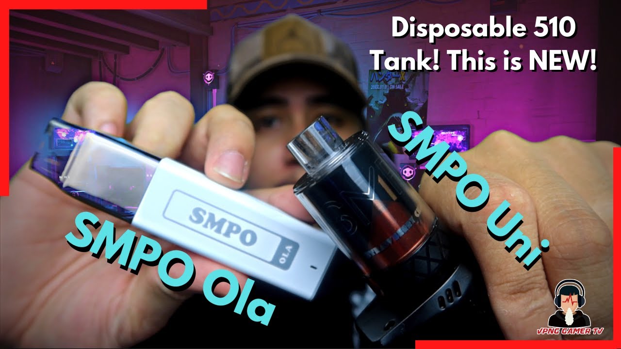 Cool Prefilled 510 Disposable tank! SMPO Uni and SMPO Ola Disposable Pod Kit.