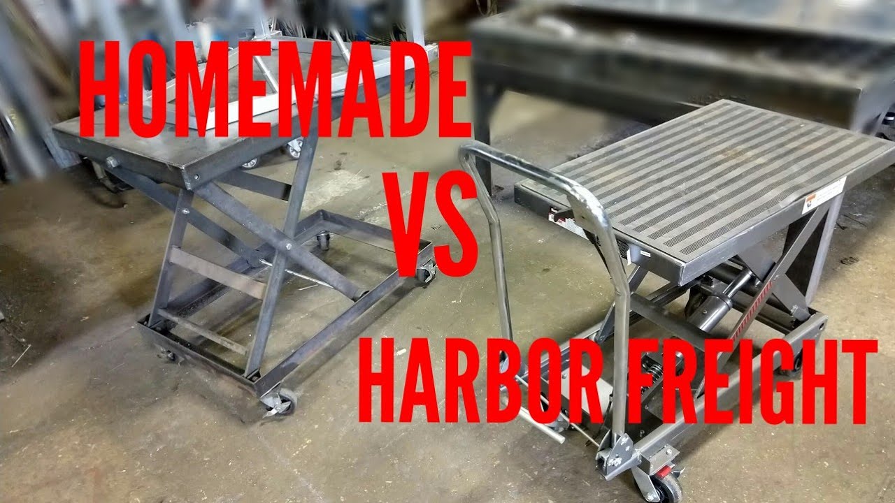 Грузоподъёмная тележка Harbor Freight против самодельной