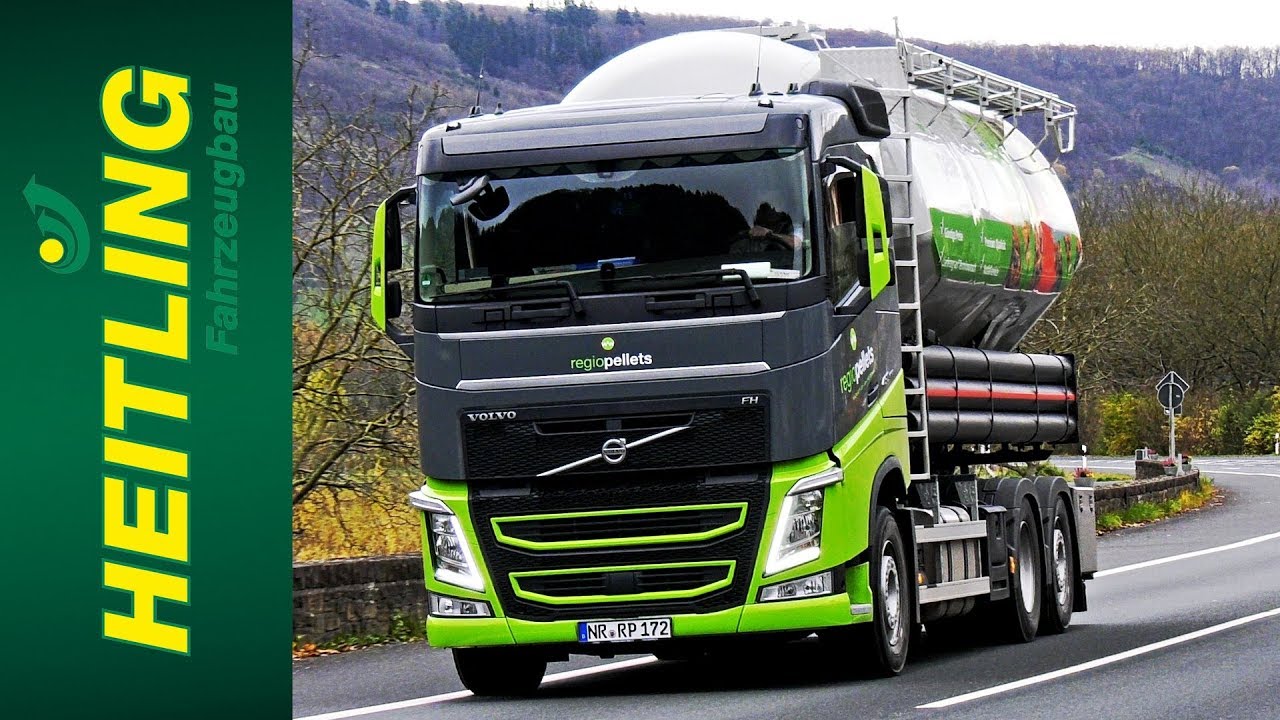 Heitling Fahrzeugbau / mit dem Silopellet-LKW der Firma Regio Pellets durch die Eifel