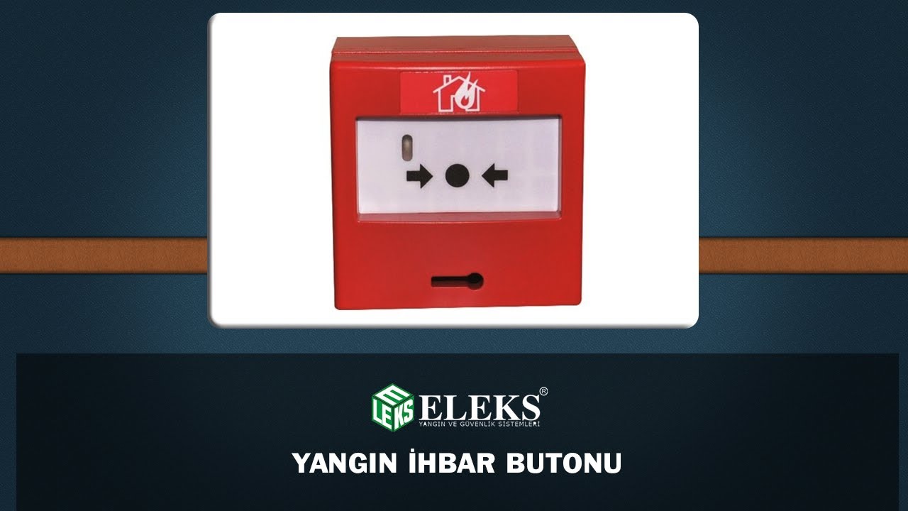 Elektromaks Hırsız Alarm Sistemleri Eleks Yangın İhbar Butonu