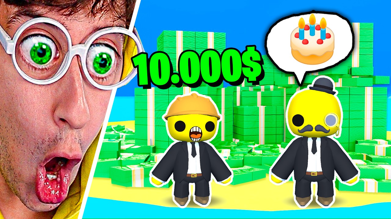 24 HORAS siendo EMPRESARIOS de DULCES 😎🍰!! (soy rico 🤑) - Wobbly Life #282
