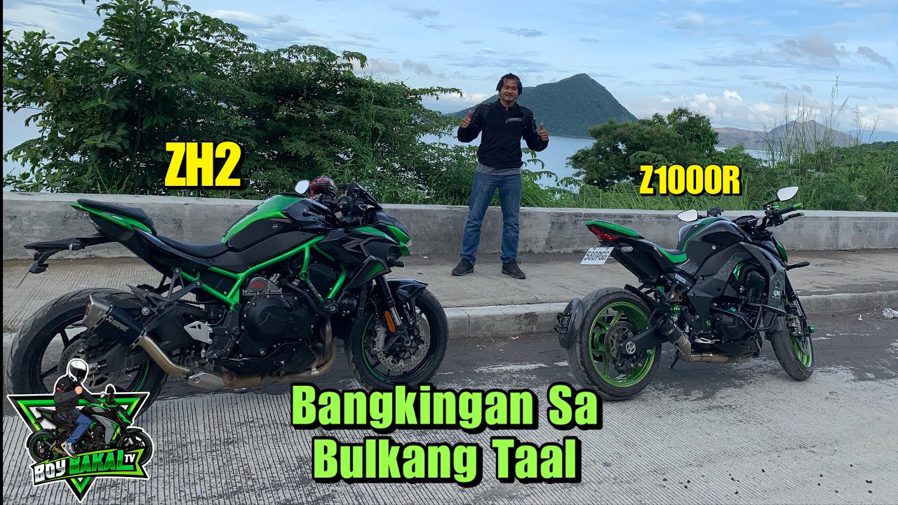 Kawasaki ZH2 Vs Z1000R | Bangkingan Papuntang Bulkang Taal
