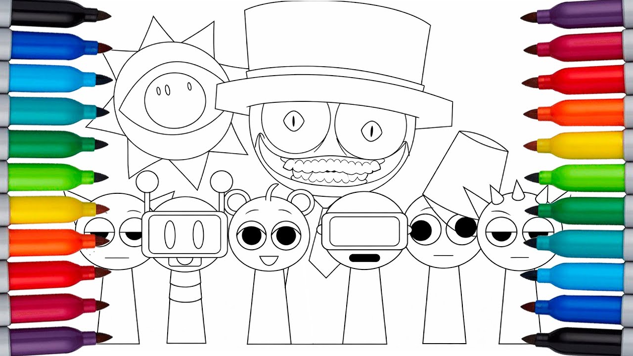 Incredibox Sprunki New Coloring Pages🎨 | How to Color Incredibox Sprunki