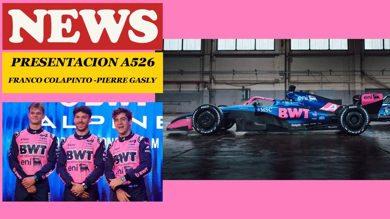 FRANCO COLAPINTO Y LA PRESENTACION DEL A526 EN BARCELONA 🚥🏎️3️⃣2️⃣1️⃣