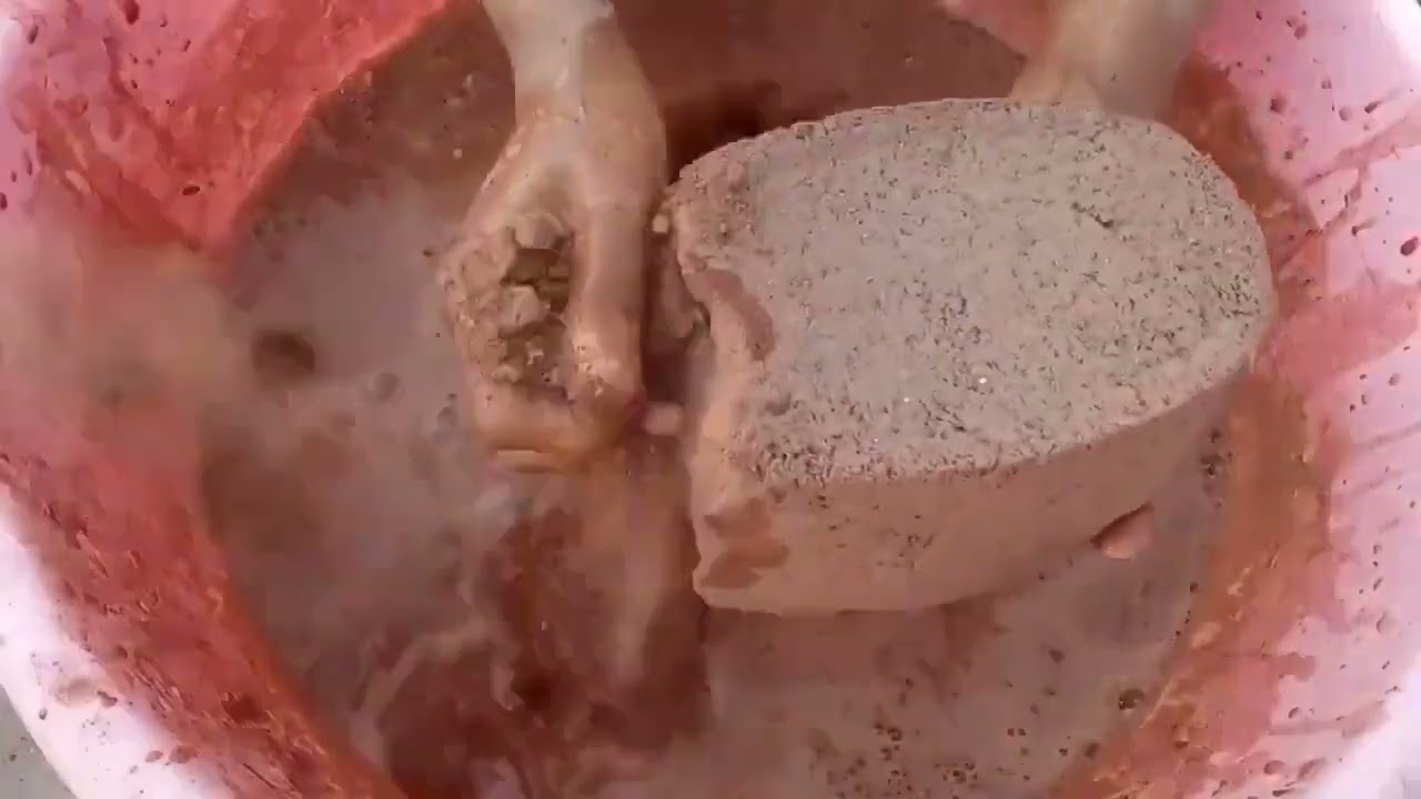 Asmr|| Super soft dusty pure reddirt #satisfying #asmrvideo #relax #asmr #relaxing 