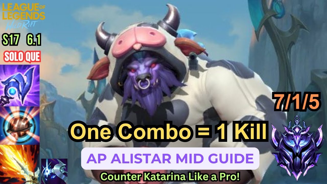 Wild Rift – AP Alistar Mid Guide 2025 | How To Carry Low Elo | Build, Runes & Gameplay