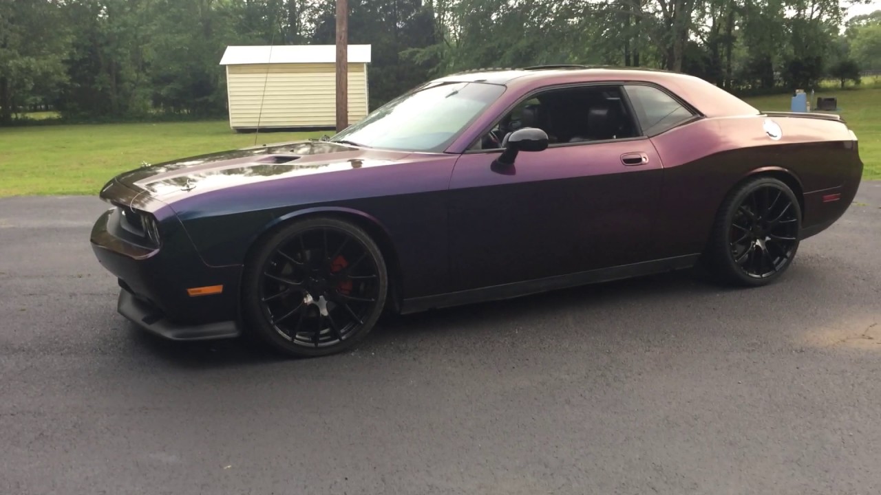 Dodge Challenger with Gloss Flip Deep Space Wrap