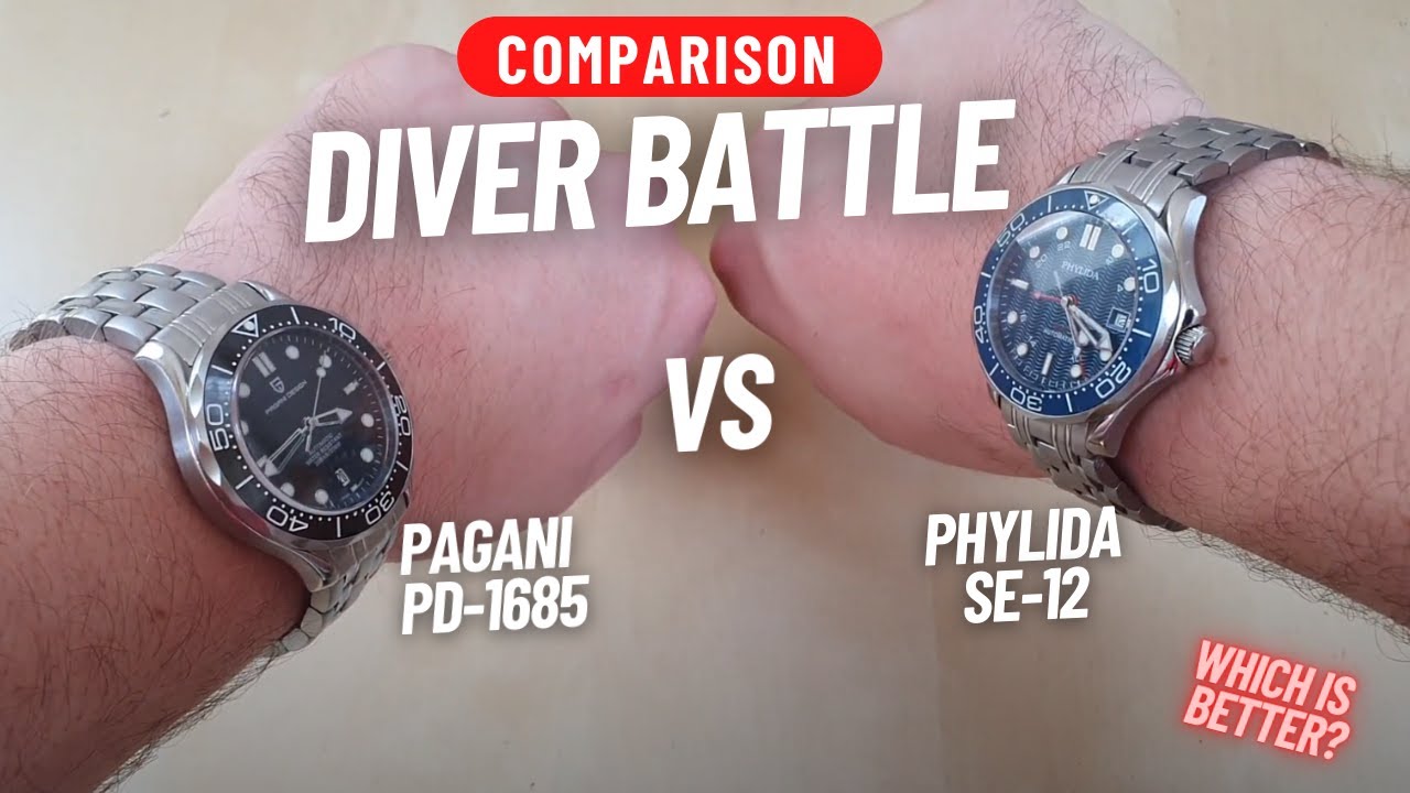 СРАВНЕНИЕ ЧАСОВ: PHYLIDA SE-12 41MM VS PAGANI DESIGN PD-1685