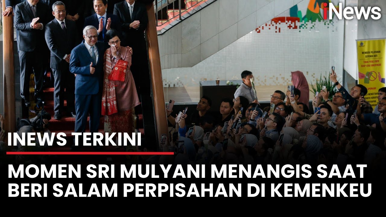 Diiringi Tangisan Ratusan Staf Kemenkeu, Sri Mulyani Beri Salam Perpisahan | iNews Terkini (9/9)