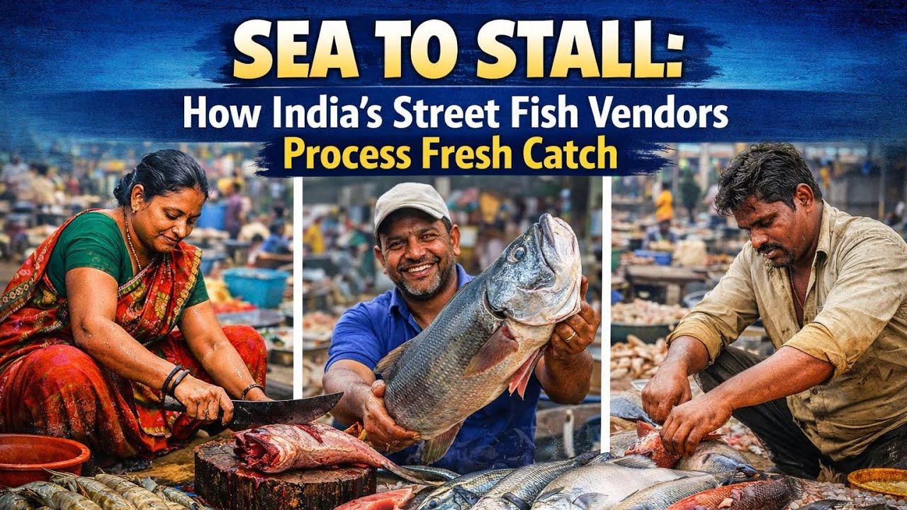 Sea to Stall: How India’s Street Fish Vendors Process Fresh Catch