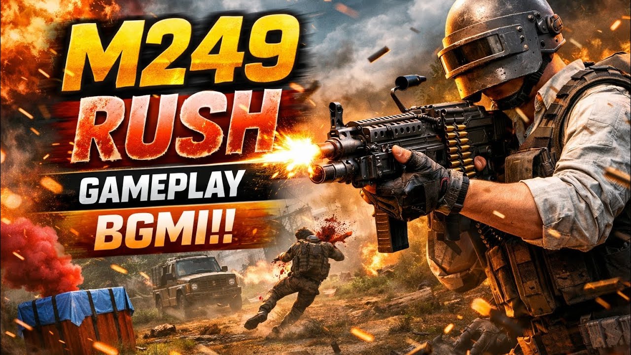How to Rush Like a Pro with M249 | Full Match Gameplay||@starlenendgaming||