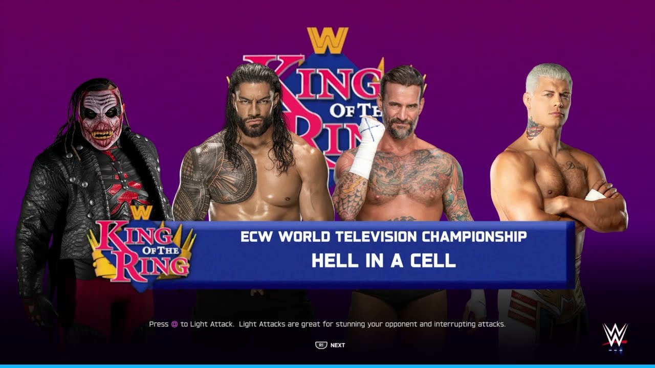 Roman Reigns vs Cody Rhodes vs CM Punk vs The Fiend HIAC