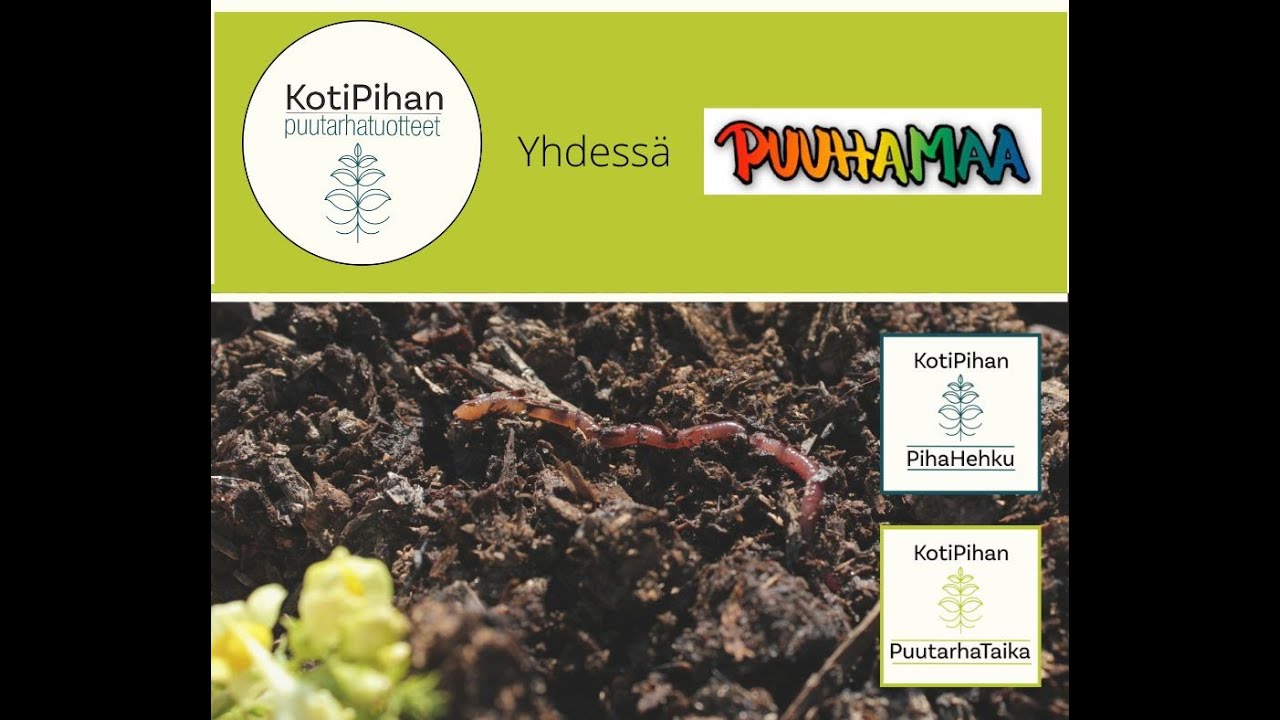 KotiPihan Puutarhatuotteet - PihaHehku-luomumulta ja PuutarhaTaika -luomulannoite ammattik&auml;yt&ouml;ss&auml;