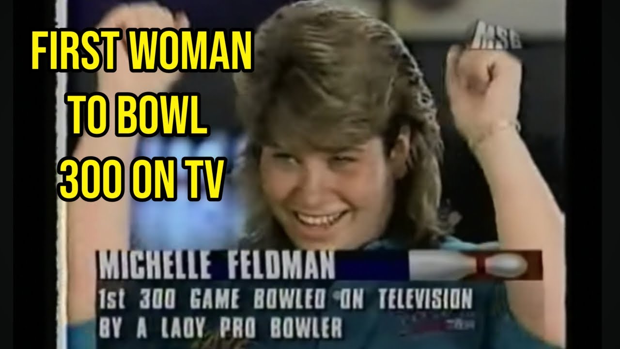 The FIRST female bowler to bowl a 300 on television
