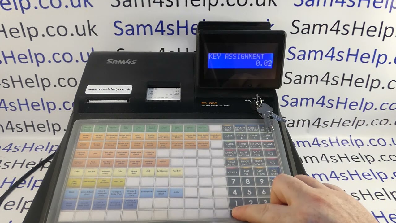 How To Create & Use Tax Exempt Or Vat Exempt Function Button Sam4S ER-900 / ER-920 / ER-940