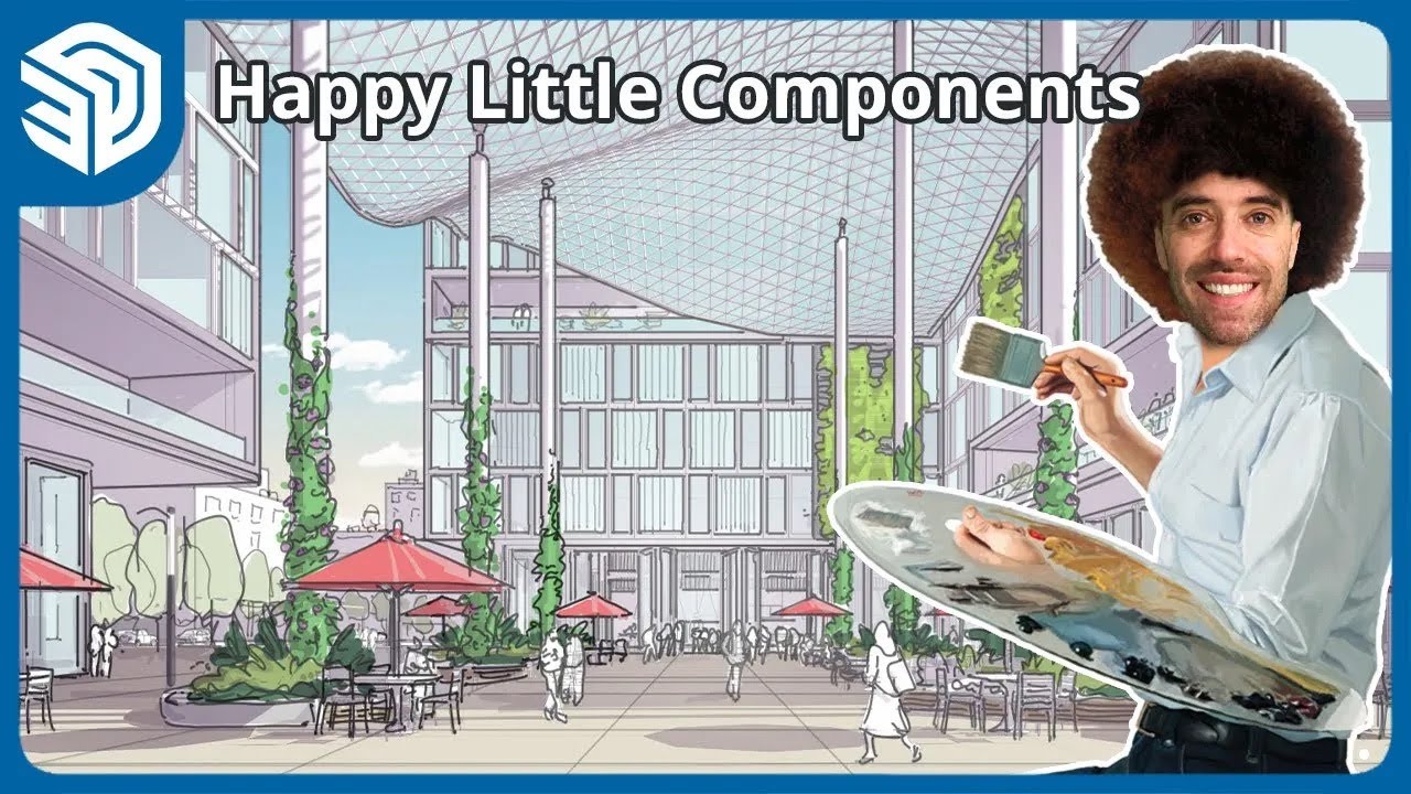 Как я перешел от SketchUp к цифровому эскизу (Photoshop, Wacom Cintiq)