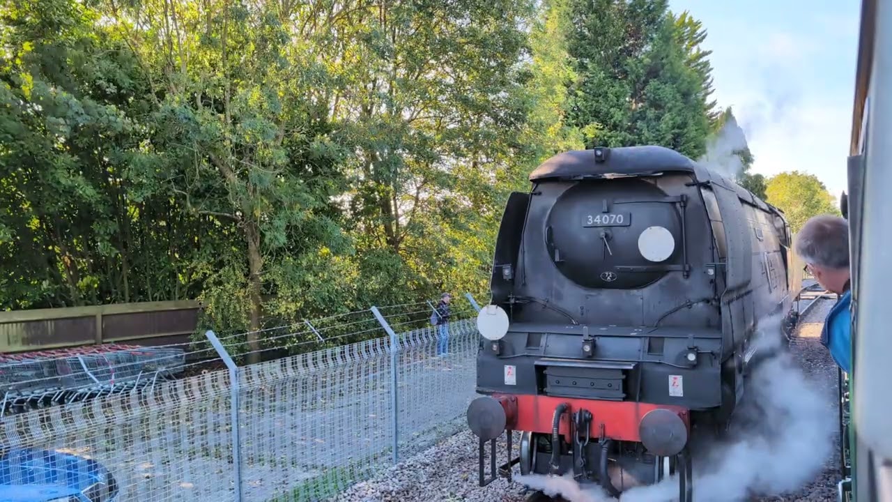 34070 Manston | Battle of Britain Class | East Grinstead Station | Bluebell Railway | 15th Oct 2023