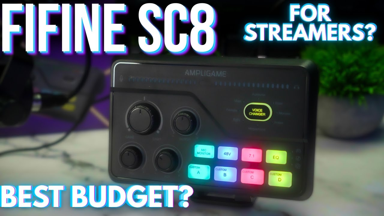 Обзор FIFINE SC8 – ИДЕАЛЬНЫЙ бюджетный аудиоинтерфейс для геймеров