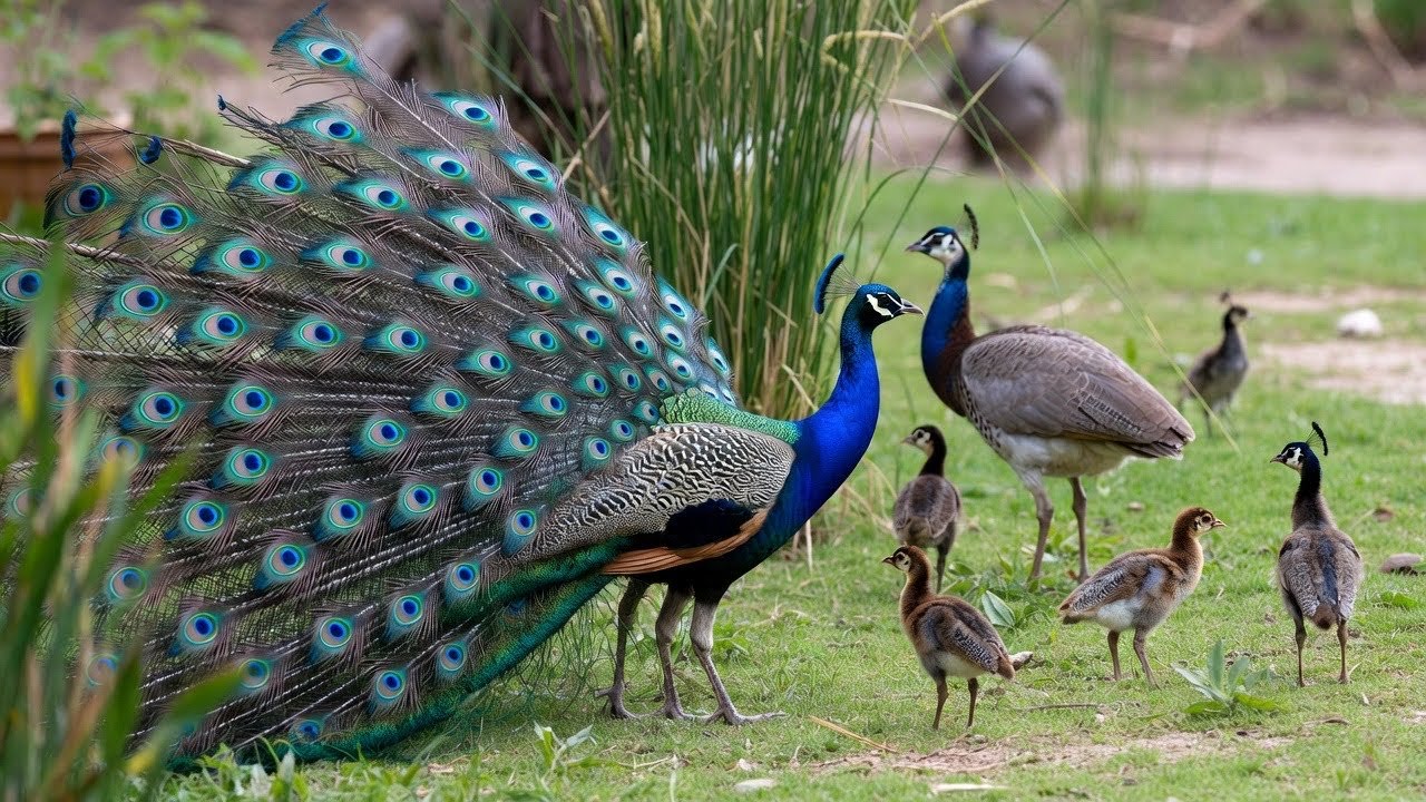 Epic Peacock Behaviors Captured in 4K HDR 60 FPS