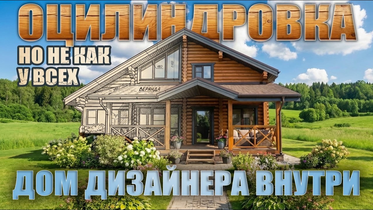 Оцилиндровка, но не как у всех. Дом дизайнера внутри