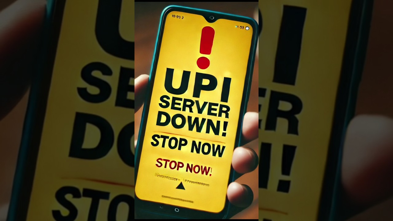 UPI Down! PhonePe, GPay Not Working | Major Outage in India 🚨 #upi #upinotworking #upitransaction