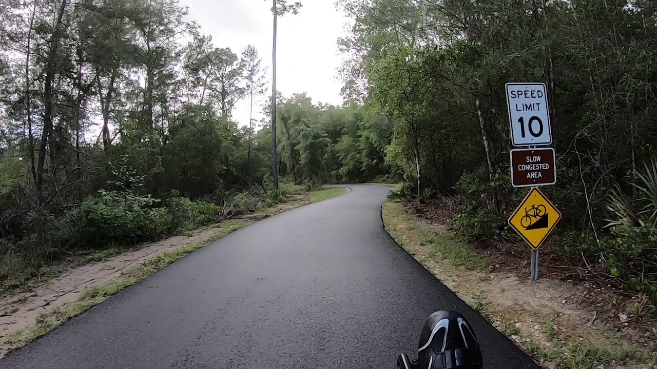 Santos Trail, Florida, time-warp 12 mile ride on a recumbent bike