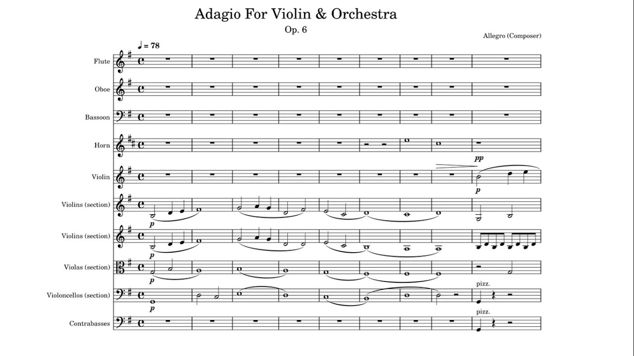 Romance For Violin & Orchestra (Original Composition)