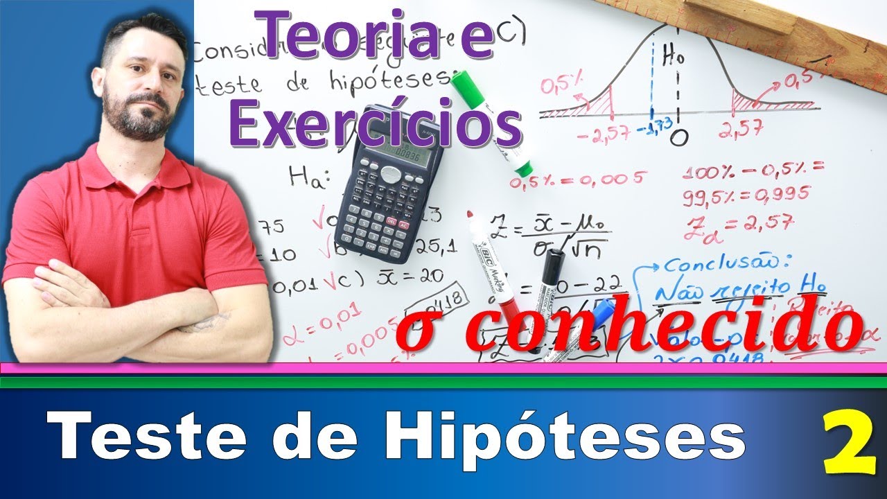 Teste de Hipóteses – Média com σ conhecido | Teoria e exemplos # Aula 2