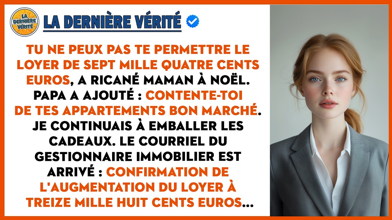Mes Parents Disaient Que Cet Immeuble Était Au-dessus De Mon Rang, Je Suis Leur Propriétaire...